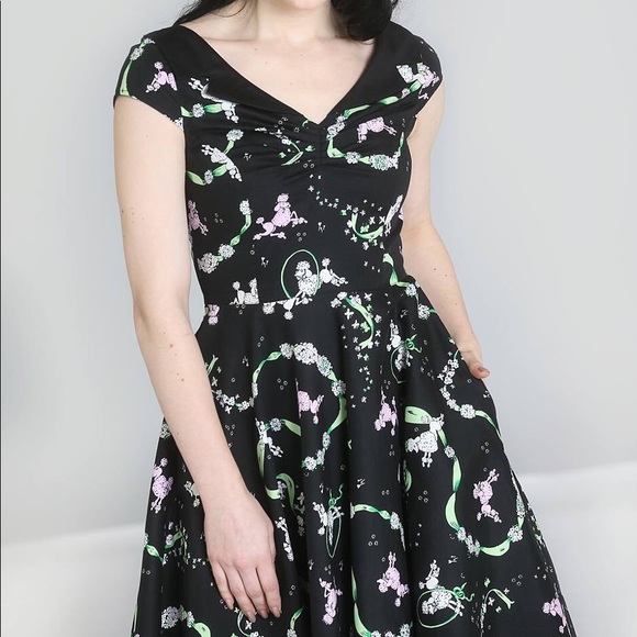 Hell Bunny Lexie 50’s Dress poodle print 🐩 - Picture 3 of 5